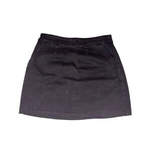 Denim Black Skirt